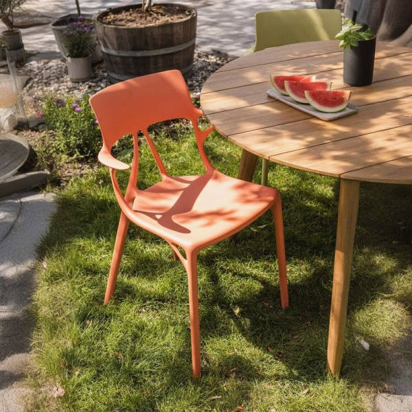 Kartell A.I. Chair Стул, размеры: 54х53х81 см, цвет - оранжевый матовый