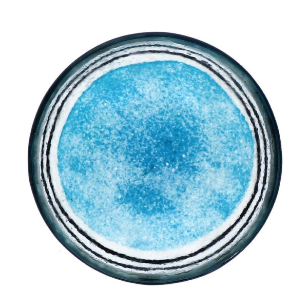 Pomax Vidro Стеклянная миска, 12х4,5 см, голубой/прозрачный/черный